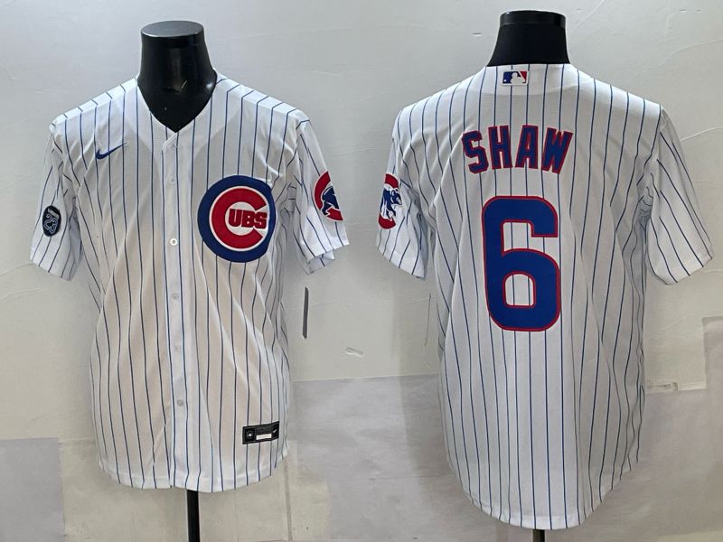 Men Chicago Cubs #6 Shaw white Nike MLB 2025 jersey 08->green bay packers->NFL Jersey
